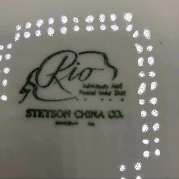 NEW Rio Stetson Dinner Plates Hand Painted Meadow Rose 10.25” - Picture 3 of 4